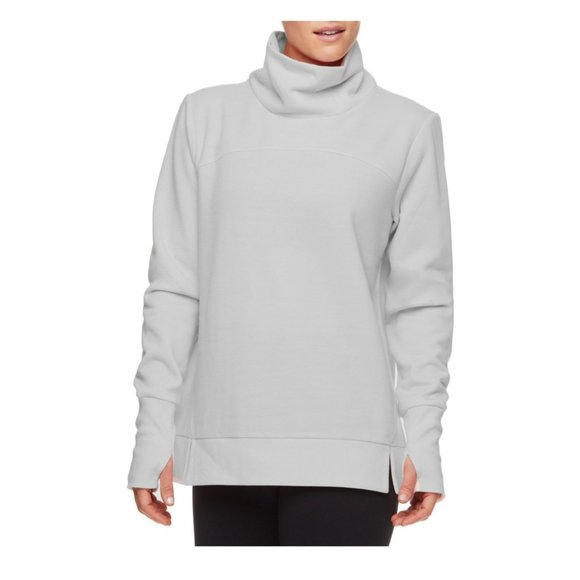 Avia Women's Athleisure Athletic Cowl Neck Soft Herringbone Pullover SZ Large - Picture 4 of 5